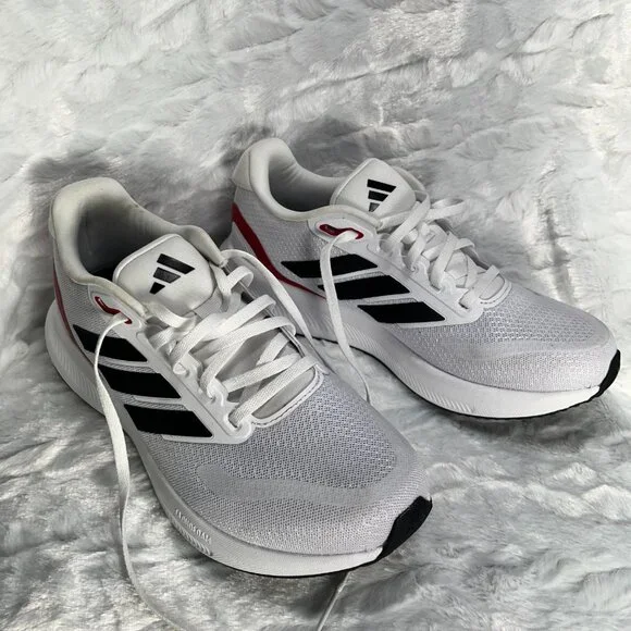 ***Adidas***   Mens Runfalcon 5 in Cloud White/Core Black/Better Scarlet Size 7 - Picture 6 of 9